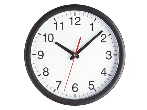 [90066852 154116] TFA Dostmann Wanduhr Ø 30 cm Ø 30 cm, Schwarz/Weiss
