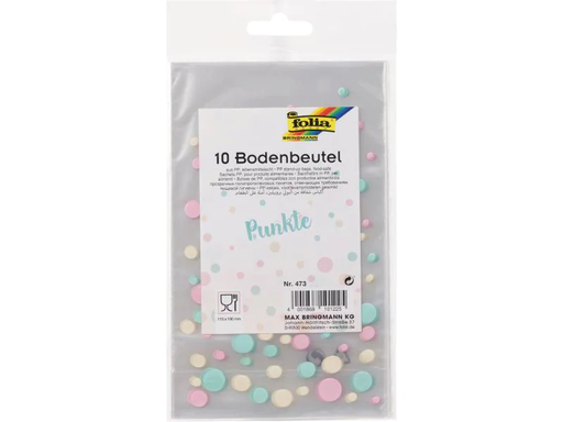 [90066924 1020522] Folia Guetzli-Verpackung Punkte, 11.5 x 19 cm, 10 Stück