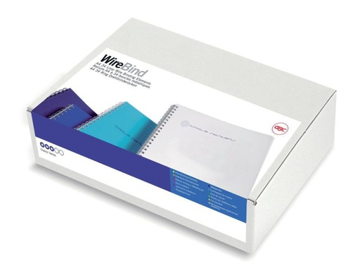 [90067228 313290] GBC Binderücken WireBind 14 mm Draht Silber, 100 Stück