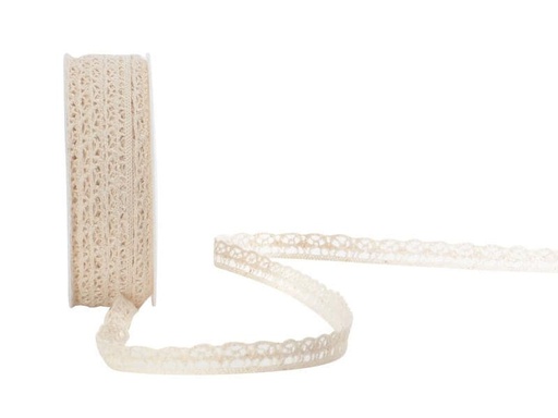 [90067232 1122564] Spyk Spitzenband Liza Spitzen 10 mm x 10 m, Beige