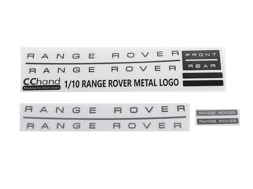 [90000651 881516] RC4WD Emblem Metal JS Scale Range Rover Classic Set