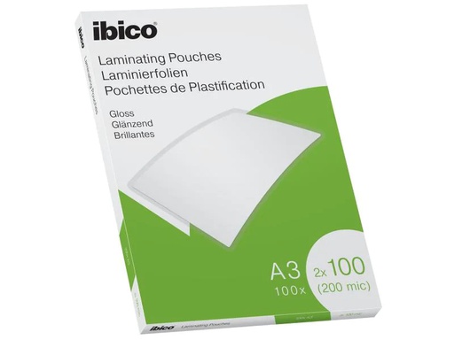 [90067506 992936] Ibico Laminierfolie A3, 100 µm, 100 Stück, Glänzend