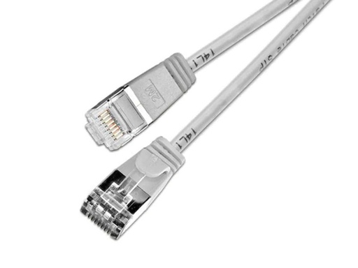 [90067728 353758] SLIM Slimpatchkabel RJ-45 - RJ-45, Cat 6, U/FTP, 0.15 m, Grau