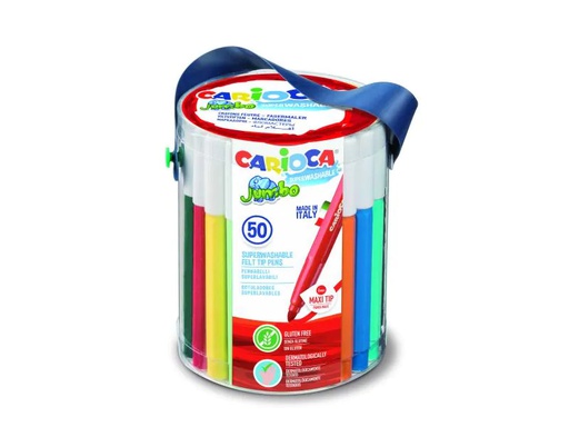 [90067830 722719] Carioca Jumbo Box 50 Stück, Mehrfarbig