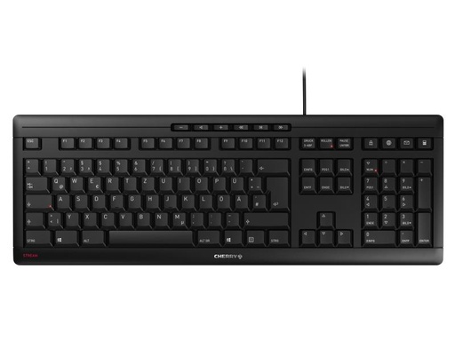 [90067839 1028743] Cherry Tastatur Stream DE-Layout Schwarz
