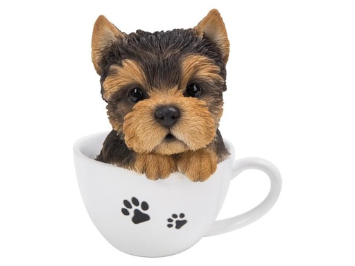 [90067985 1168226] Vivid Arts Dekofigur Yorkshire Terrier Welpe in Tasse