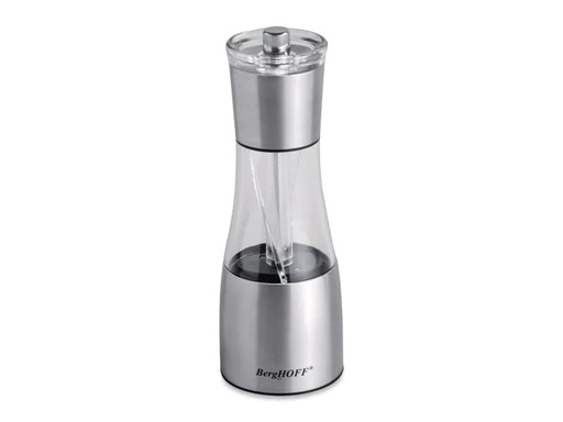 [90068223 641783] BergHOFF Salz- und Pfeffermühle Studio Line Silber/Transparent