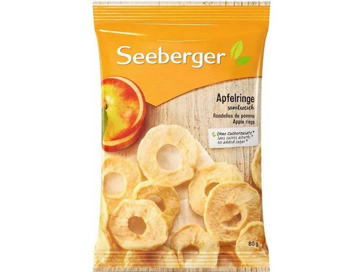 [90068636 725892] Seeberger Apfelringe 80 g