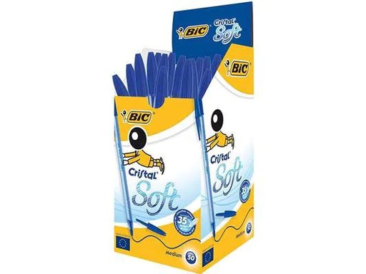 [90068902 1200684] BIC Kugelschreiber Cristal Soft 0.35 mm, 50 Stück, Blau