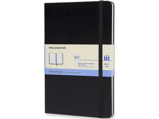 [90069080 1079104] Moleskine Notizbuch A5 Blanko, Schwarz