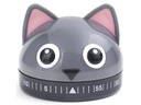 Kikkerland Küchentimer Katze Grau