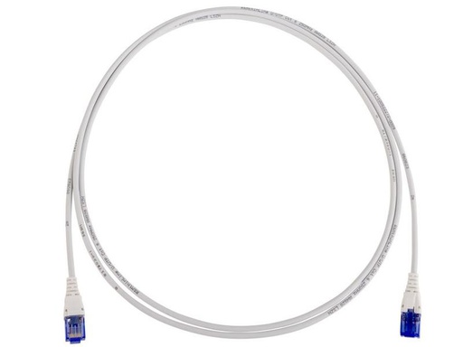 [90069469 1215618] R&amp;M Patchkabel thinLine Cat 6, U/UTP, 1 m, Grau