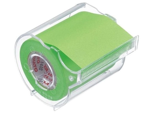 [90069503 1103371] NT Cutter Notizzettel-Dispenser Yamato 5 cm Neongrün, 1 Rolle