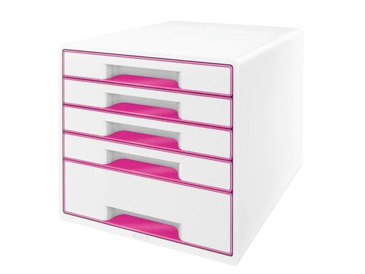 [90069747 627495] Leitz Schubladenbox Wow Cube 5 Pink