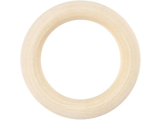 [90069799 890063] Creativ Company Holzkleinteile Ø 5.5 cm Holzring, 6 Stück