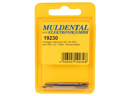 [90070436 1109929] Muldental Handgewindebohrer M3  1 Stück
