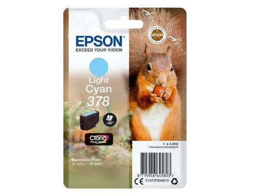 [90070497 757976] Epson Tinte 378 / C13T37854010 Light Cyan