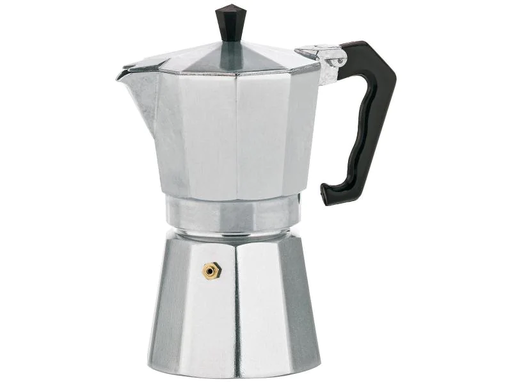 [90070624 567123] Kela Espressokocher Italia 6 Tassen, Silber
