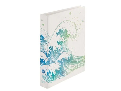 [90070634 1129094] Herlitz Ringbuch MaX GREENline Welle 2.5 cm, Mehrfarbig