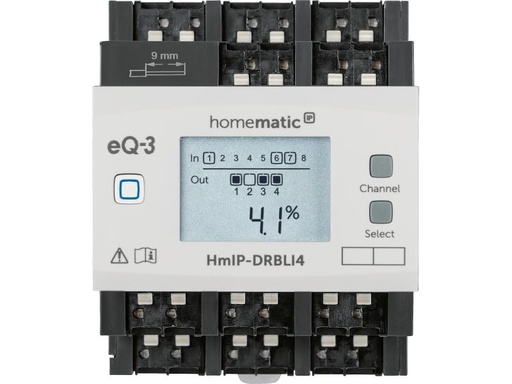 [90070784 1043972] Homematic IP Smart Home Funk-Jalousieaktor für Hutschienenmontage 4-fach