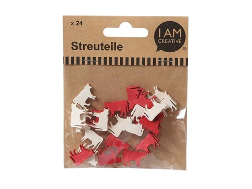 [90070791 1121486] I AM CREATIVE Streudeko Kuh 2 cm 24 Stück