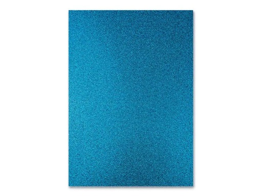 [90070986 1137778] URSUS Glitzerkarton A4, 300 g/m², 10 Blatt, Türkis