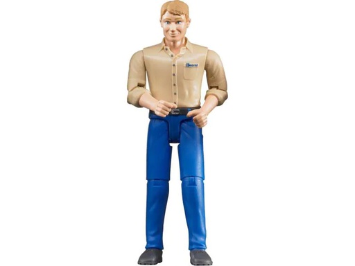[90071124 537167] Bruder Spielwaren Figur Mann mit blauer Hose