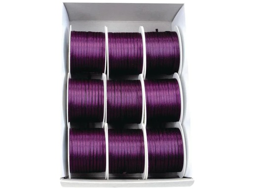 [90071138 641029] GOLDINA Satinband 3 mm x 10 m, Mauve