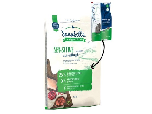 [90071187 562051] Sanabelle Trockenfutter Sensitive Geflügel, 10 kg