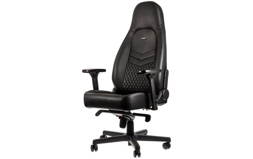 [90071235 598788] noblechairs Gaming-Stuhl ICON Echtleder Schwarz