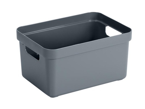 [90071426 849674] Sigma Home Aufbewahrungsbox 13 l Blau/Grau