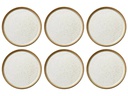 Bitz Frühstücks- & Dessertteller Ø 21 cm, 6 Stück, Beige/Crème