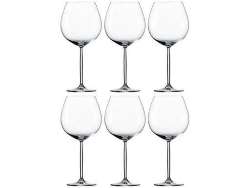 [90072194 499837] Schott Zwiesel Rotweinglas Diva, Burgunder 839 ml, 6 Stück, Transparent