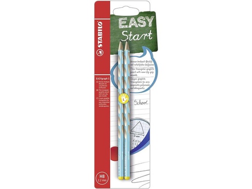 [90072361 1103425] STABILO Bleistift EASYgraph S für Linkshänder, Blau
