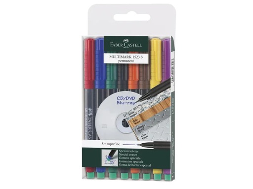 [90072432 142946] Faber-Castell Folienstift S 8er-Set, permanent