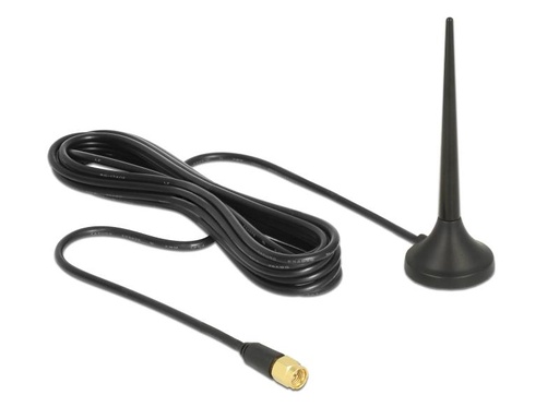 [90072437 561172] Delock LTE/LoRA-Antenne SMA 0.8-2.4GHz 9 cm SMA 3 dBi Rundstrahl