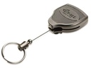 KEY-BAK Ausweishalter KB Super 48 120 cm, mit Clip, Silber