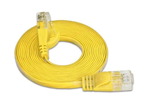 [90072674 314628] SLIM Slimpatchkabel RJ-45 - RJ-45, Cat 6, UTP, 0.25 m, Gelb