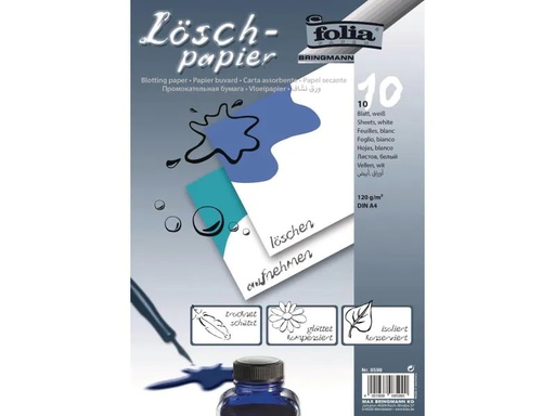 [90072698 1020560] Folia Löschpapier 120 g/m², A4, 10 Blatt