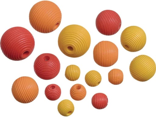 [90072805 805671] Knorr Prandell Perlen Mix 4 20 Stk, Gelb; Orange; Rot