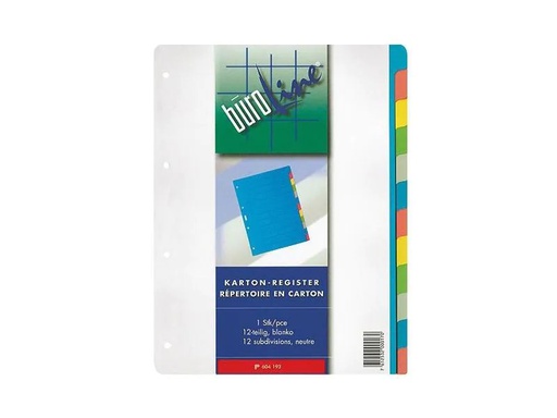 [90073057 1161681] Büroline Register A4, 12 Taben