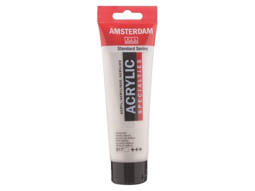 [90073070 995999] Amsterdam Acrylfarbe Standard 817 Perlweiss Transparent, 120 ml