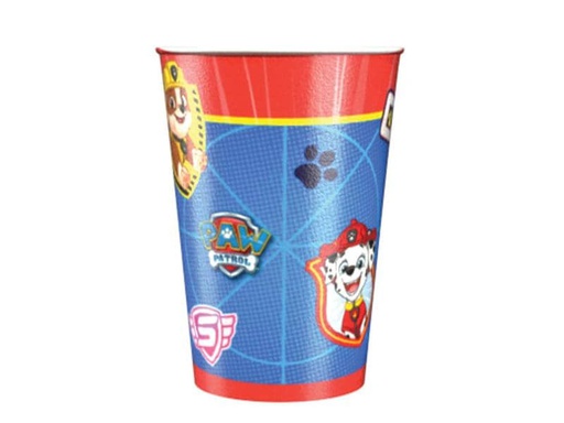 [90073195 987841] Amscan Einwegbecher Paw Patrol 250 ml 8 Stück, Blau/Rot