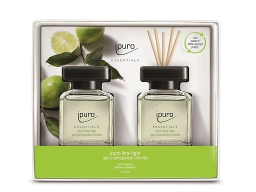 [90073324 1160844] ipuro Duftstäbchen Lime Light 2 x 50 ml Set 100 ml