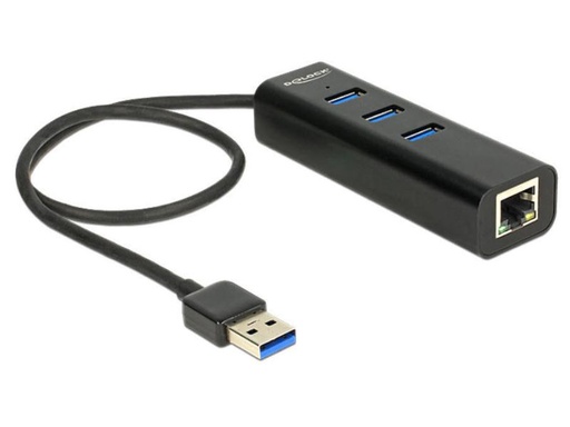 [90007320 577584] Delock Dockingstation 62653 USB 3.0 - 3x Typ-A + 1x RJ45 GigaLan