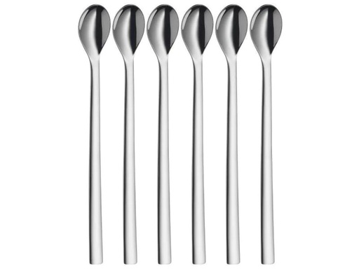 [90073569 300612] WMF Longdrinklöffel Nuova 6 Stück, Silber