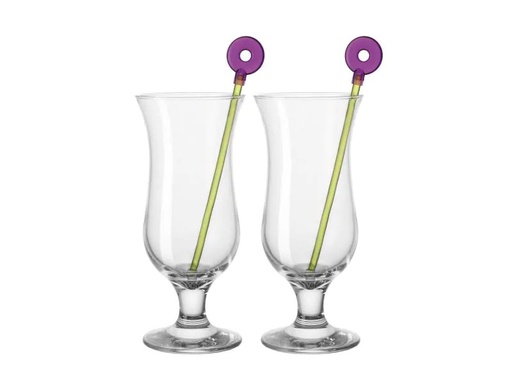 [90073635 552819] Leonardo Cocktailglas Hurricane 450 ml, 2 Stück, Transparent