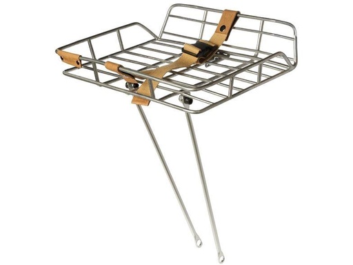 [90073824 1190496] BASIL Gepäckträger Portland Front Carrier High Silber