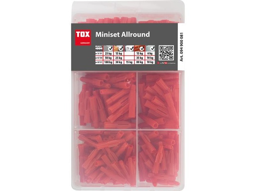 [90007366 1073298] Tox-Dübel Miniset Allround Tri 240 Stück