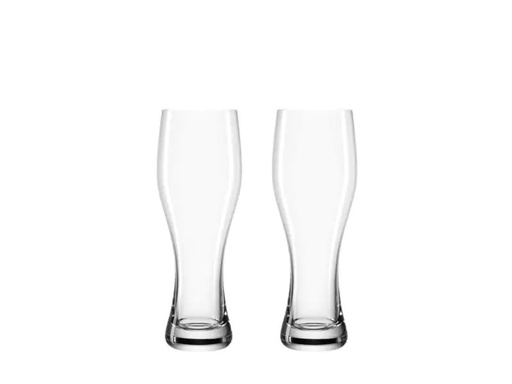[90073921 721171] Leonardo Bierglas Taverna Weissbierglas 330 ml, 2 Stück, Transparent